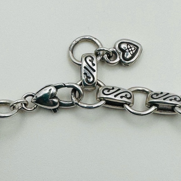 Brighton King's Road Black Leather Heart Pendant Necklace - Picture 6 of 7